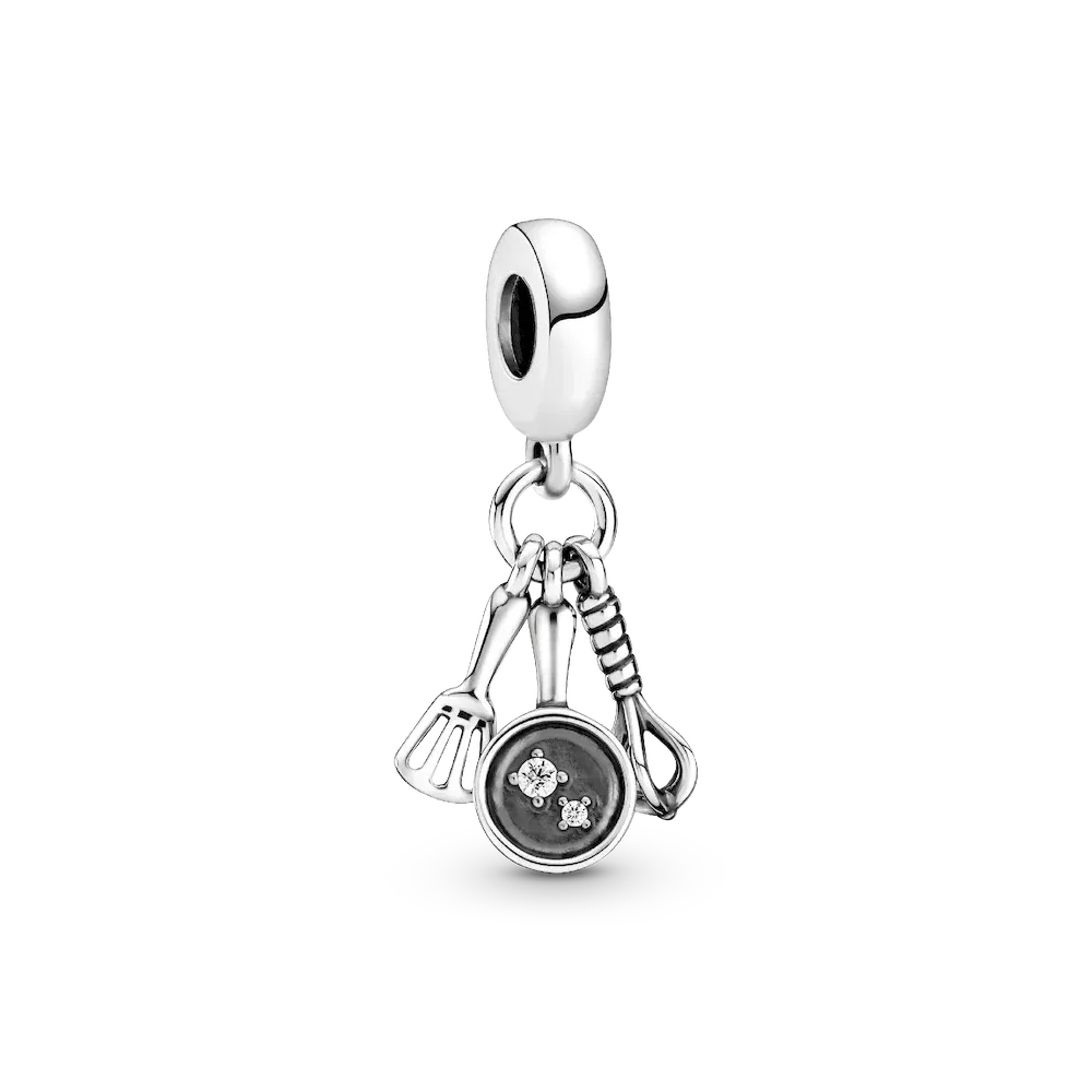 Spatula, Frying Pan & Whisk Dangle Charm