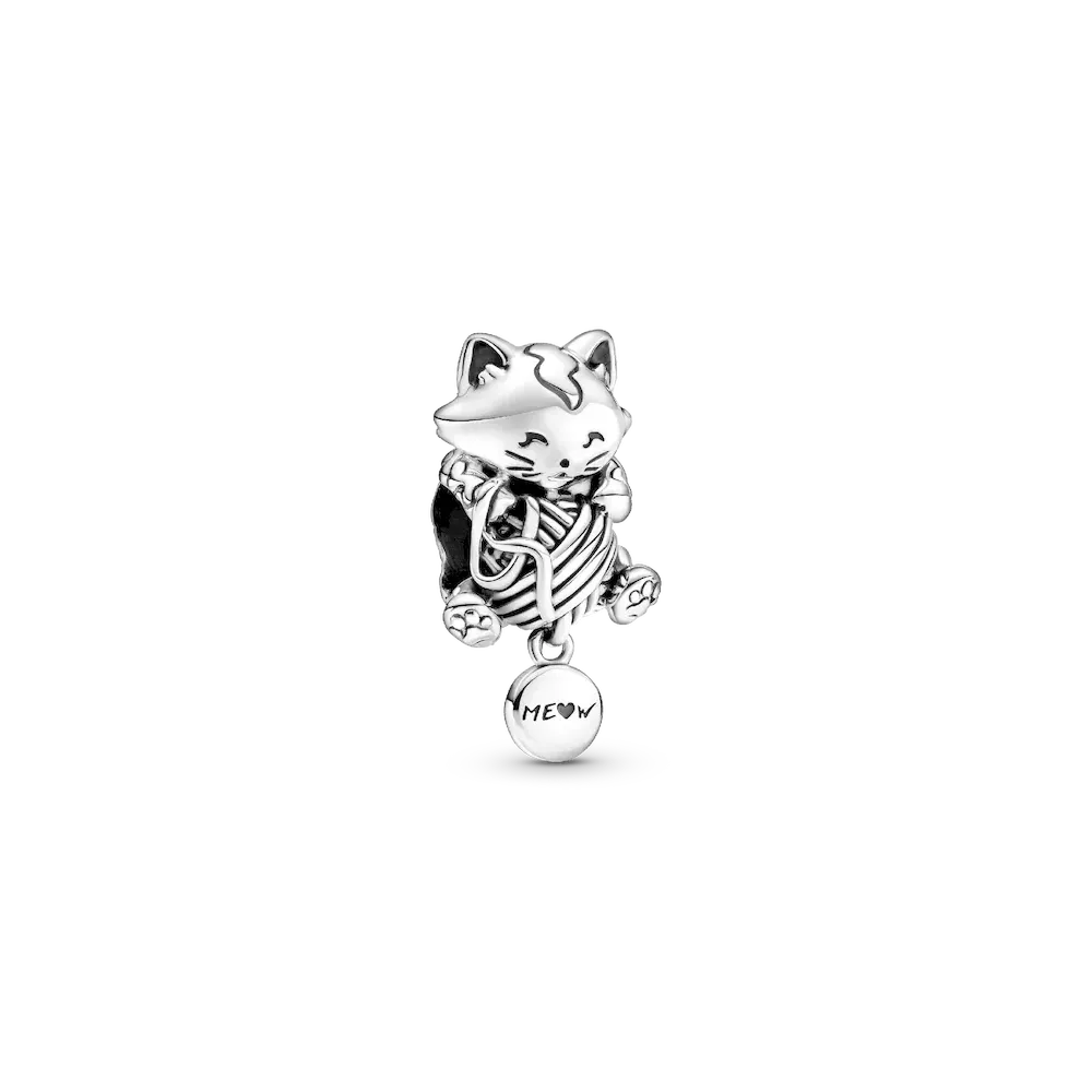 Kitten & Yarn Ball Charm