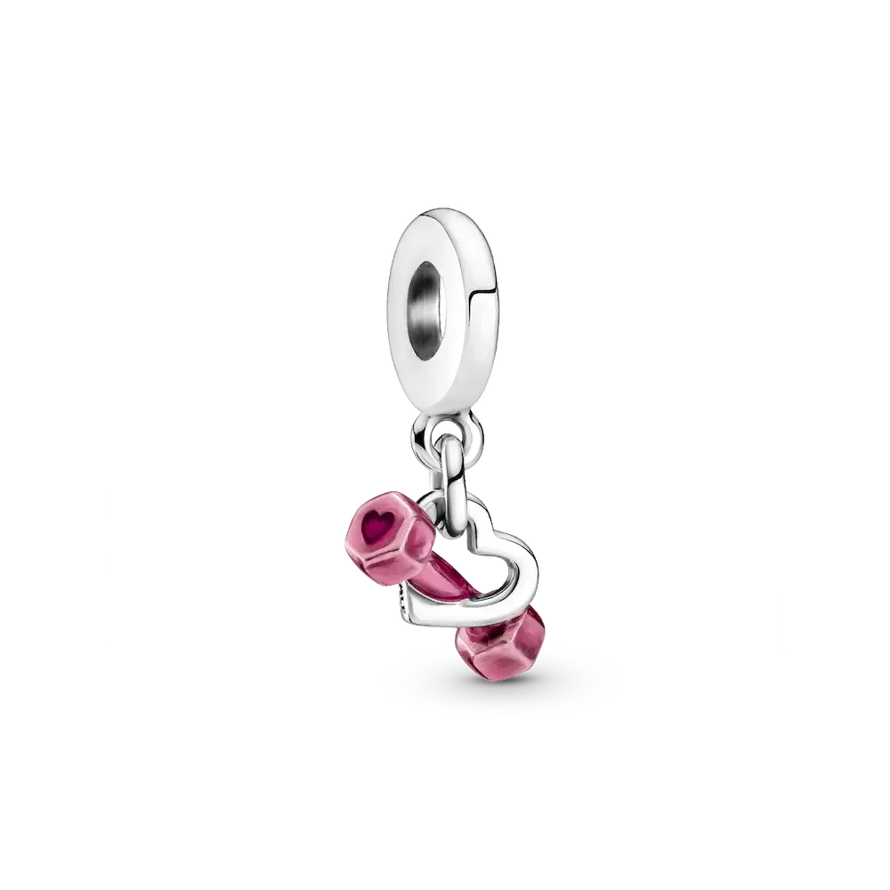 799545C01_RGB.webp Dumbbell & Heart Dangle Charm - Image 1