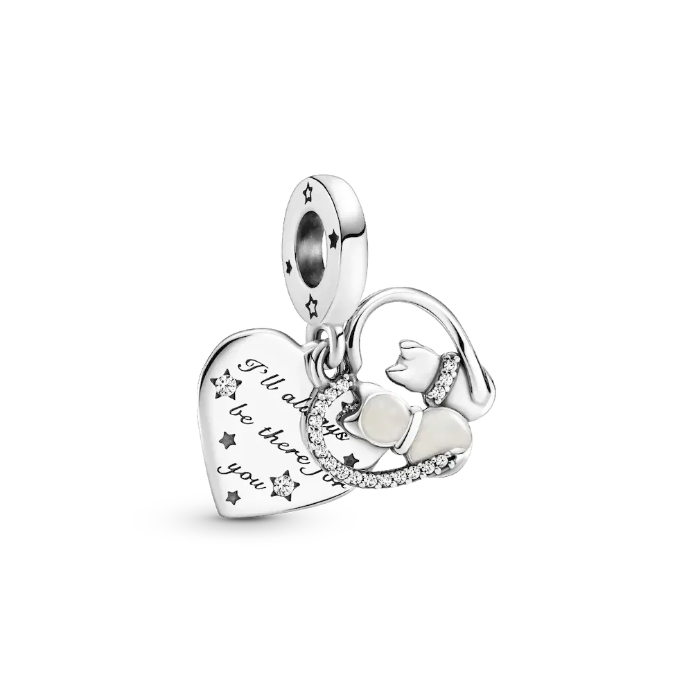 Cats & Hearts Dangle Charm