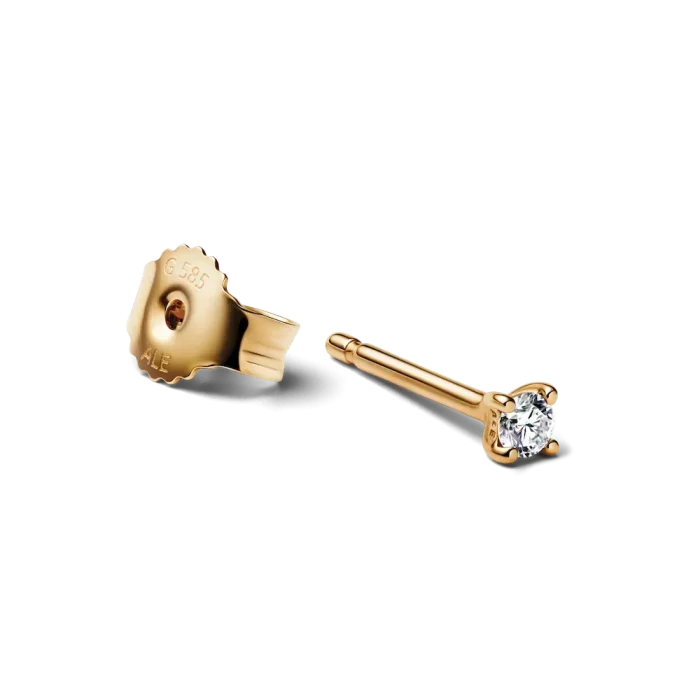 Pandora Era Lab-grown Diamond Stud Earrings 14K Gold - Image 3