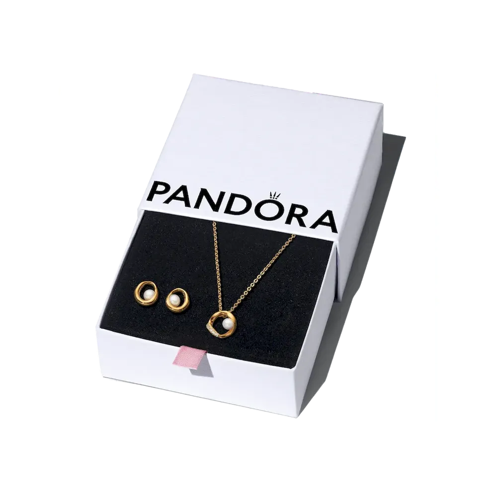 Organic Sparkle and Pearl Jewelry Gift Set