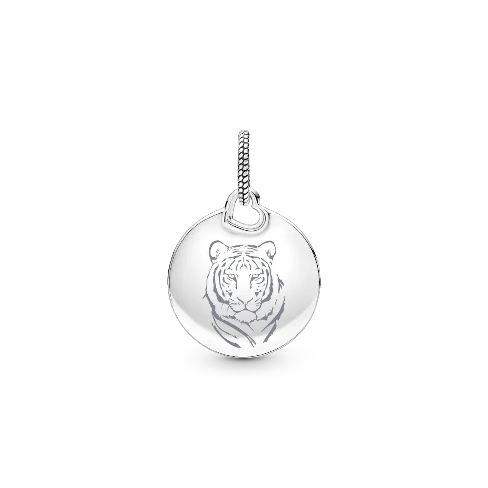 Tyla Signature Tyger Round Tag Dangle Charm