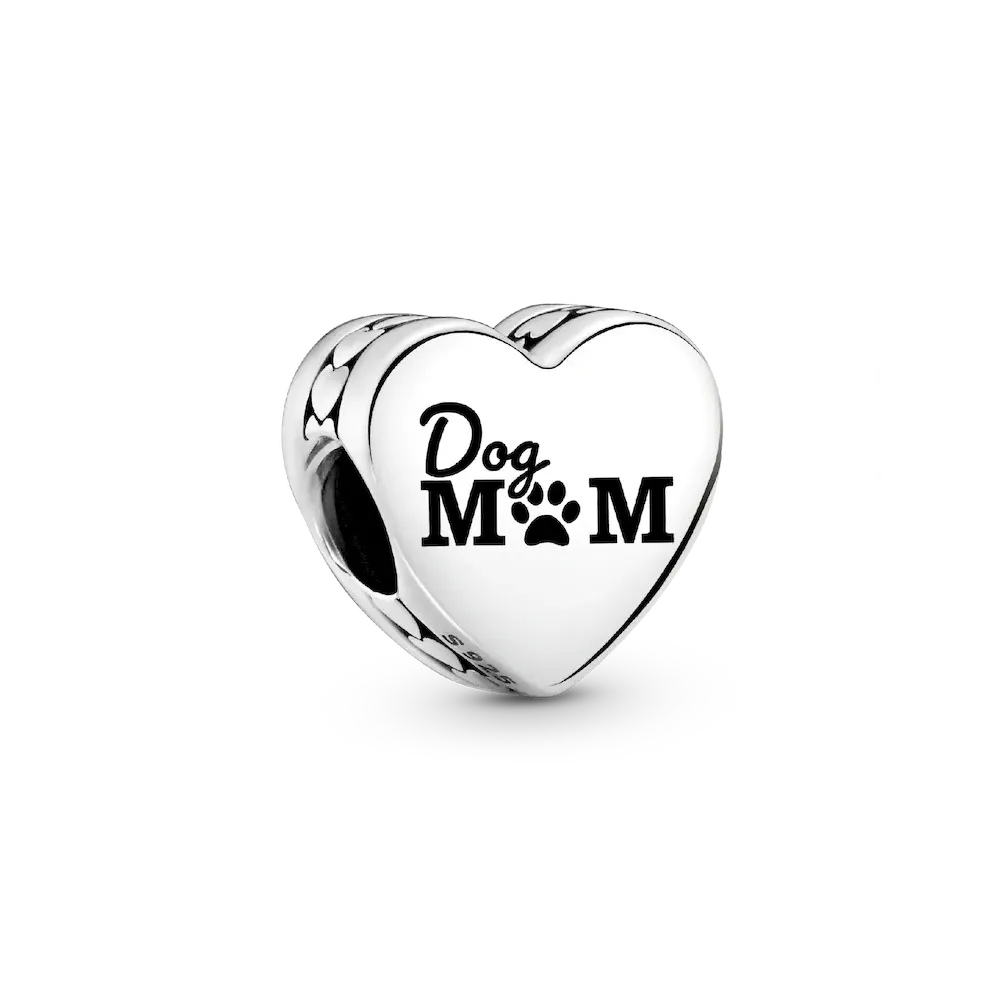 Dog Mom Heart Charm