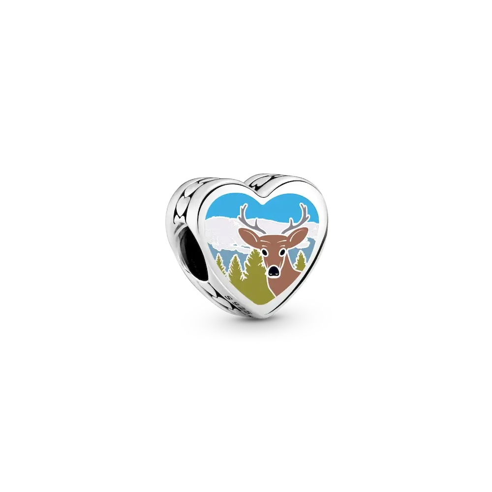 New Hampshire Heart Charm