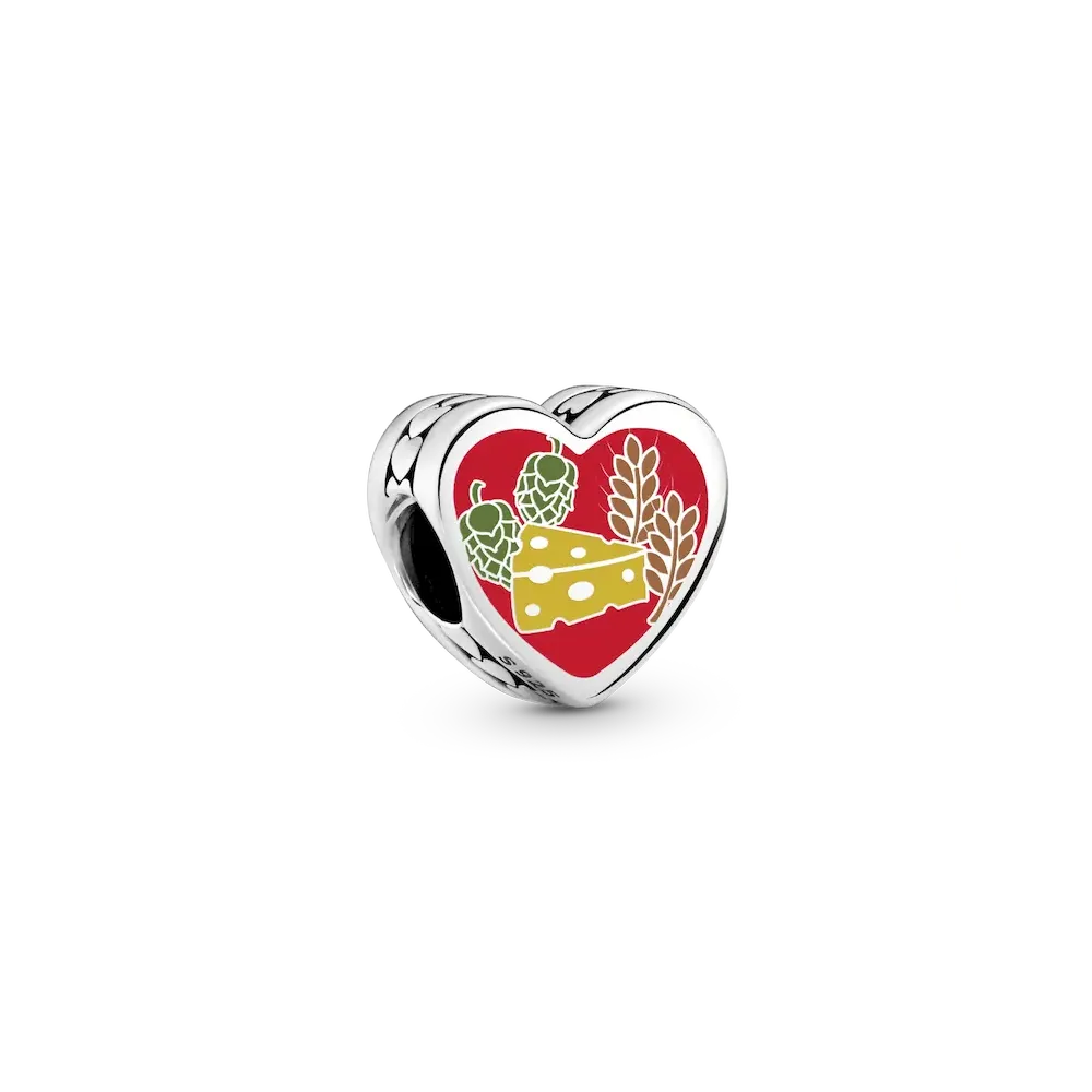 Wisconsin Heart Charm
