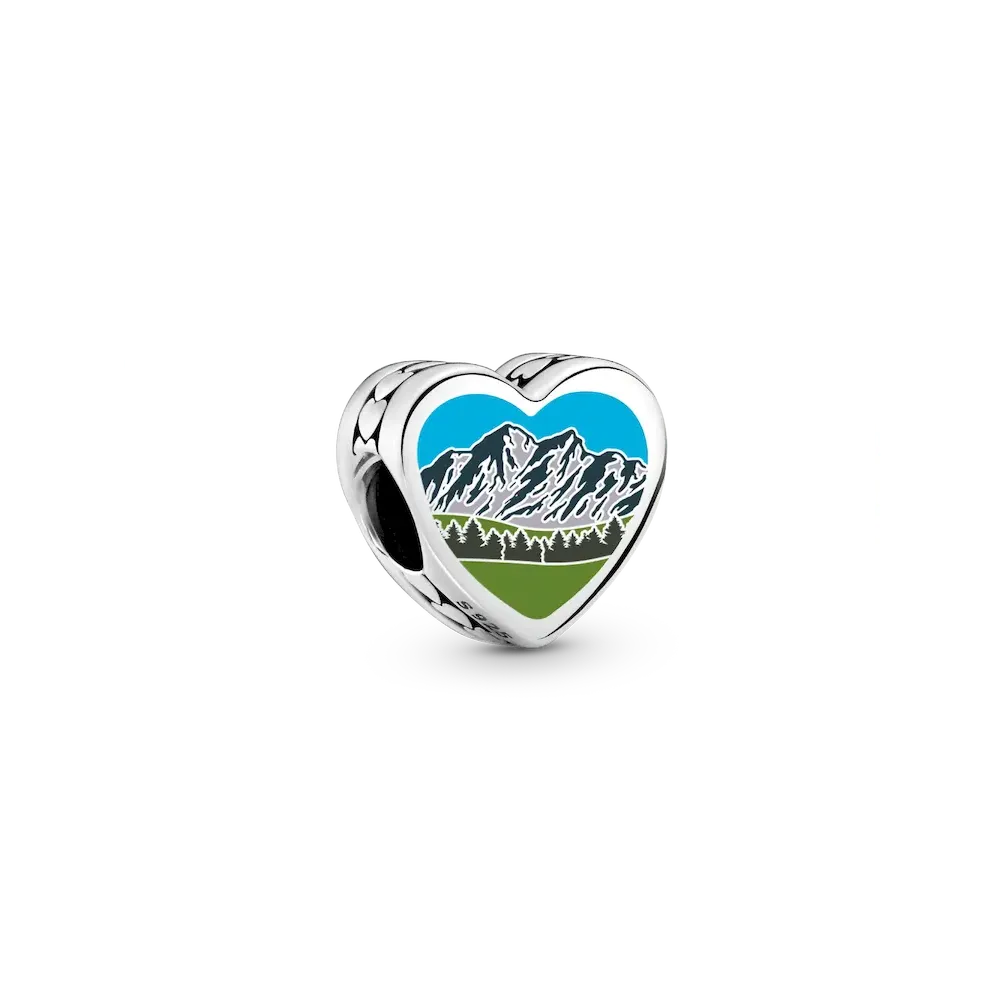 Wyoming Heart Charm