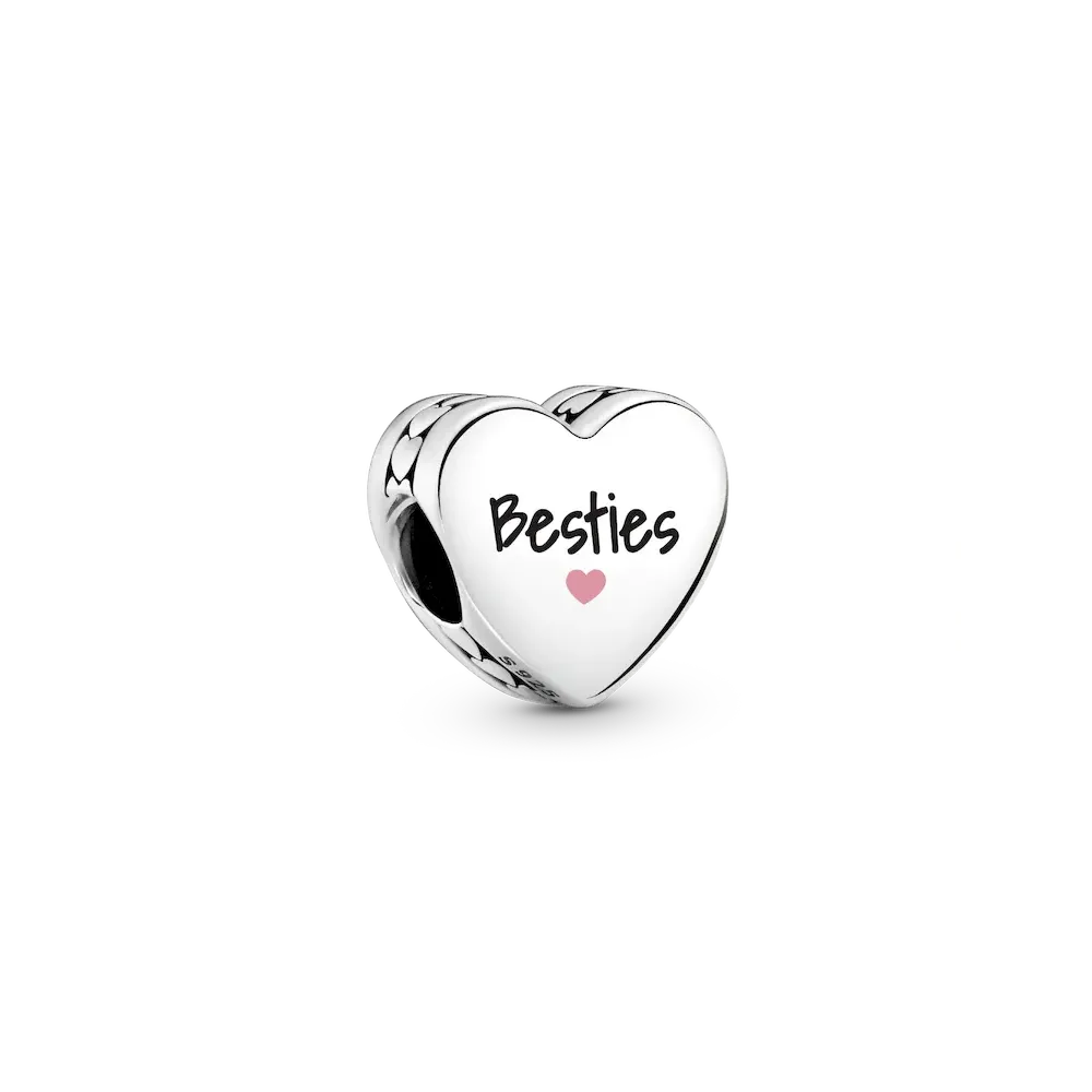 Besties Heart Charm