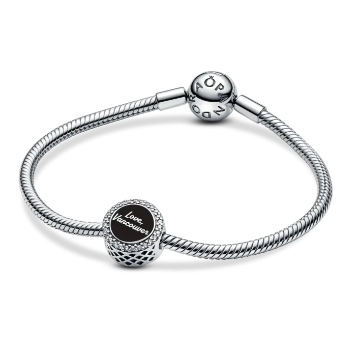 FINAL SALE - Vancouver Night Skyline Charm - Image 2