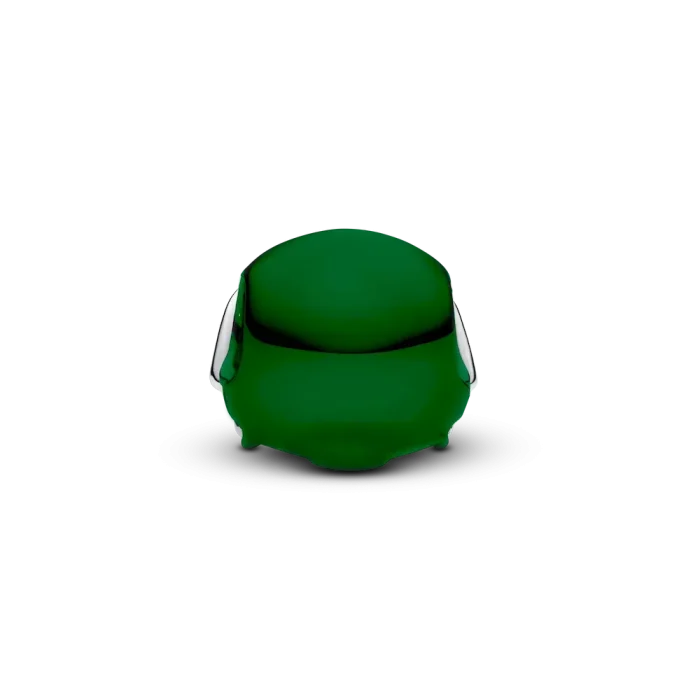 Green Football Helmet Charm - Image 2