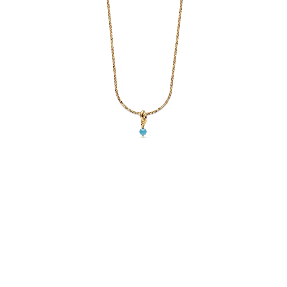 14k Gold Plated December Birthstone Necklace Set