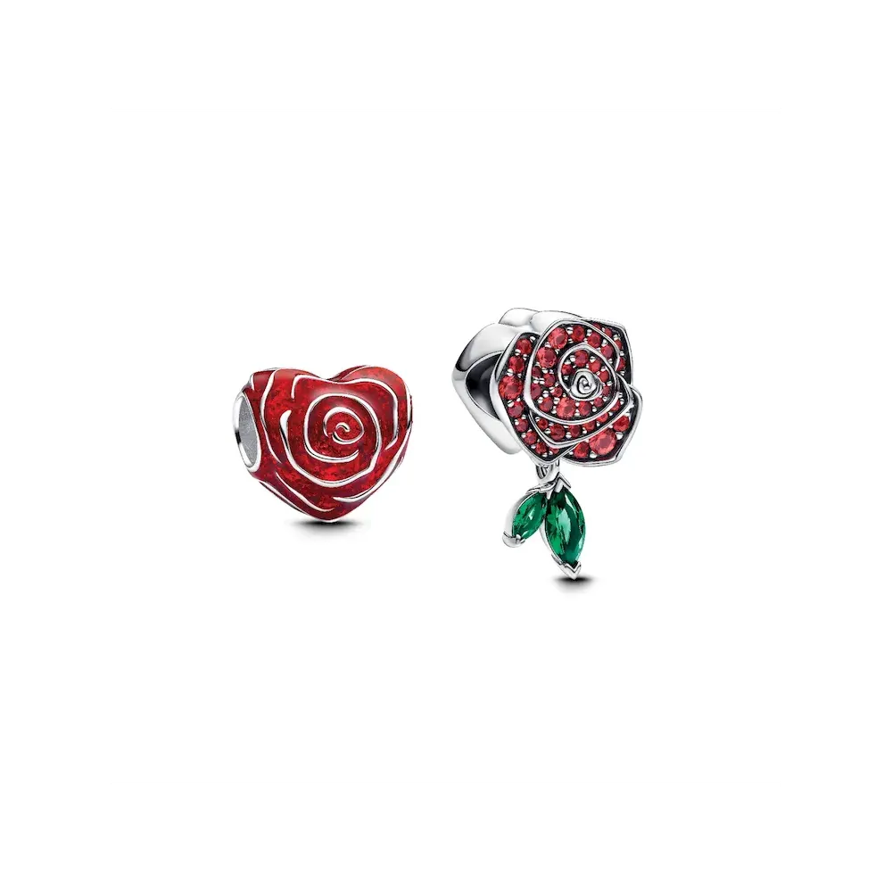 Roses Are Red Charm Duo