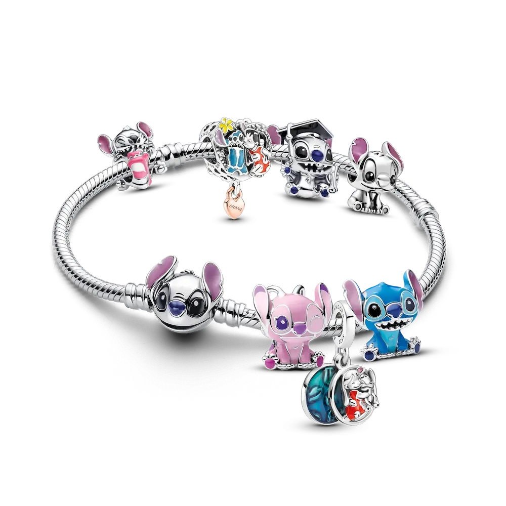 Disney x Pandora Lilo and Stitch Full Collection Charm Bracelet