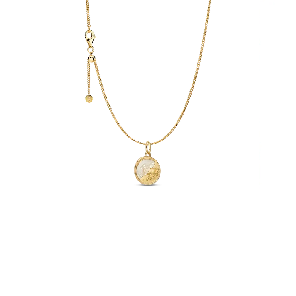 Pegasus Medallion Pendant Necklace