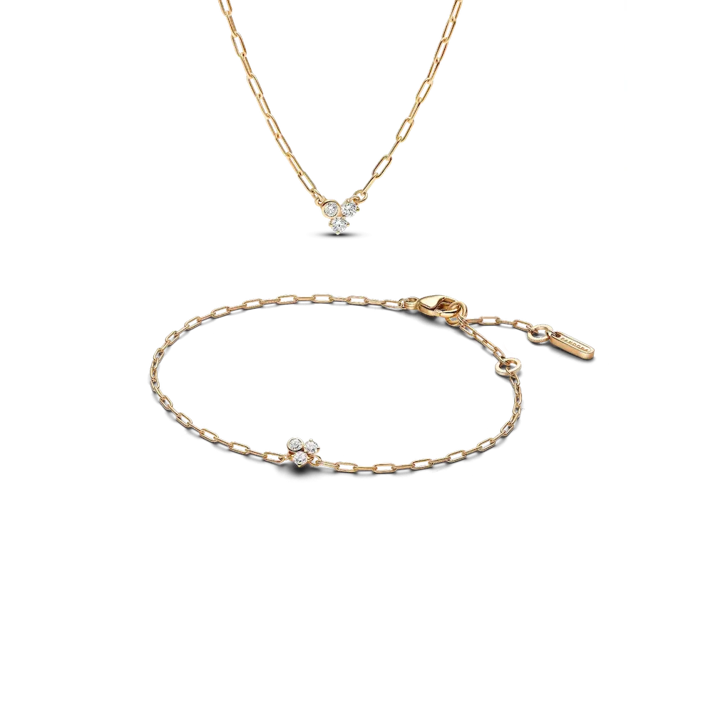 NAMPSDXP8050_RGB.webp Lab-Grown Diamond Cluster Paperclip Necklace & Bracelet Set - Image 1