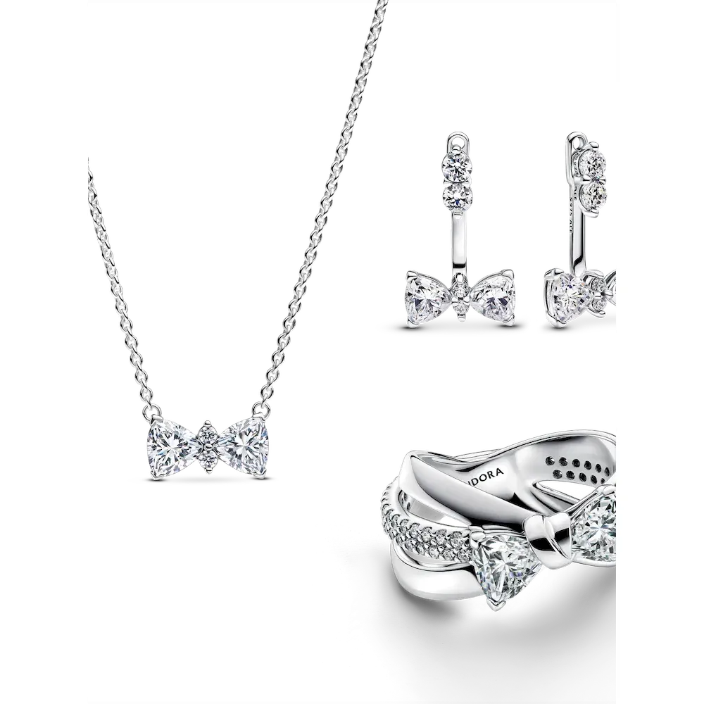Sparkling Bow Jewelry Set