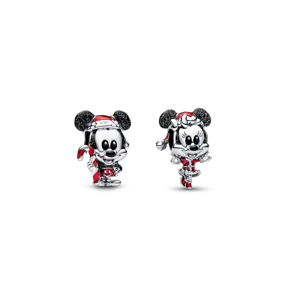 Disney Mickey and Minnie Christmas Charm Duo