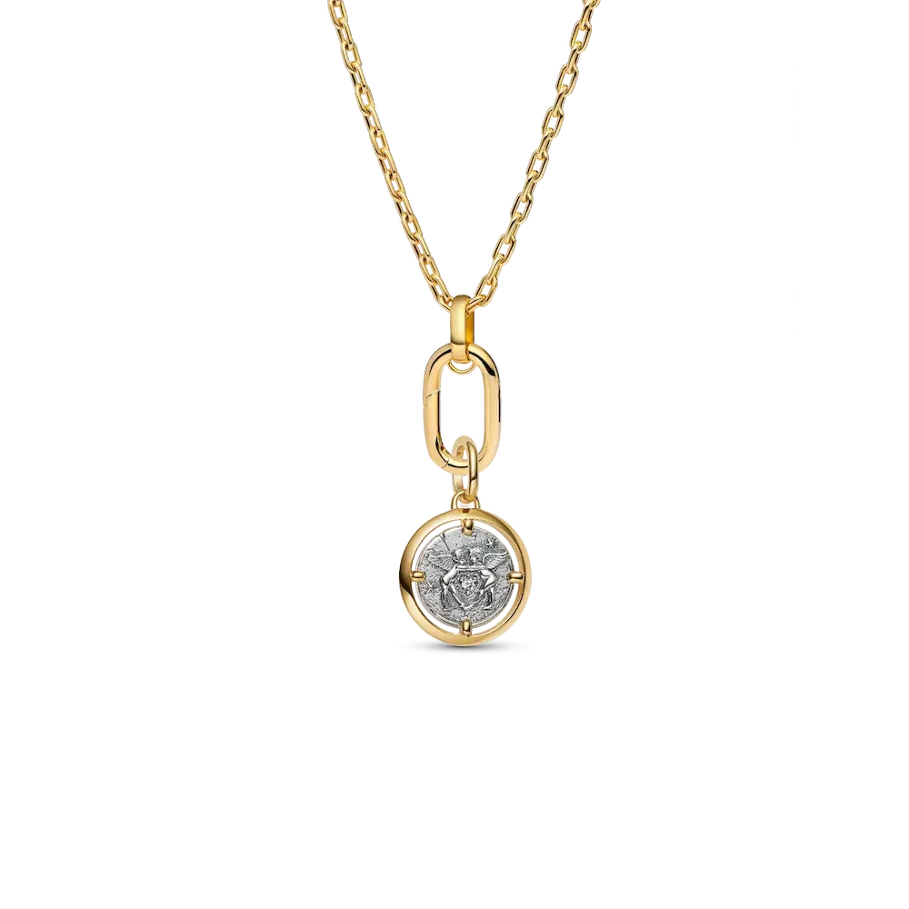 PSG2565_RGB.webp Cupid Medallion Charm Necklace Set - Image 1