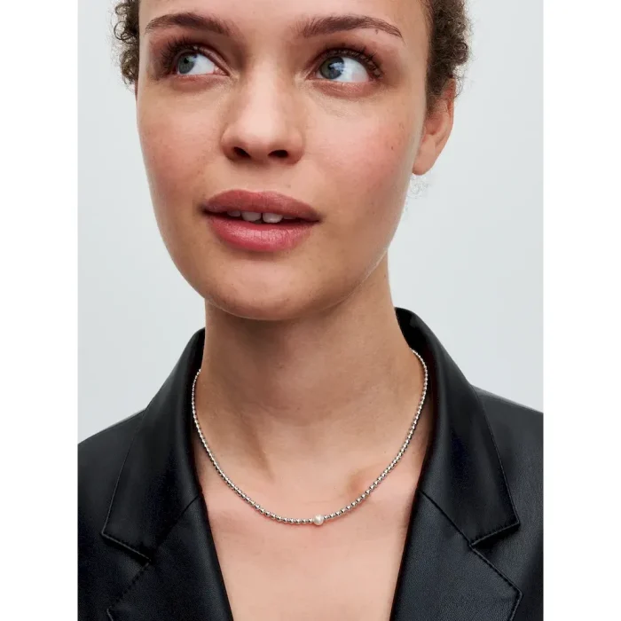 Treated Freshwater Cultured Pearl & Beads Collier Necklace - Image 3