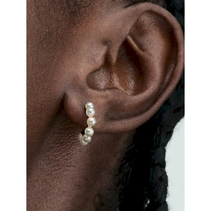 Treated Freshwater Cultured Pearl Earring Set - Image 5