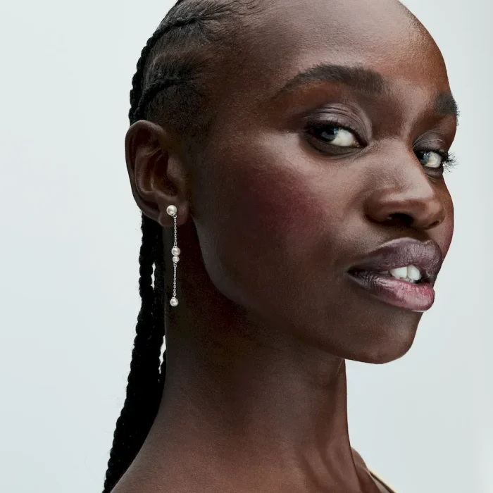 Treated Freshwater Cultured Pearl Drop Earrings - Image 3