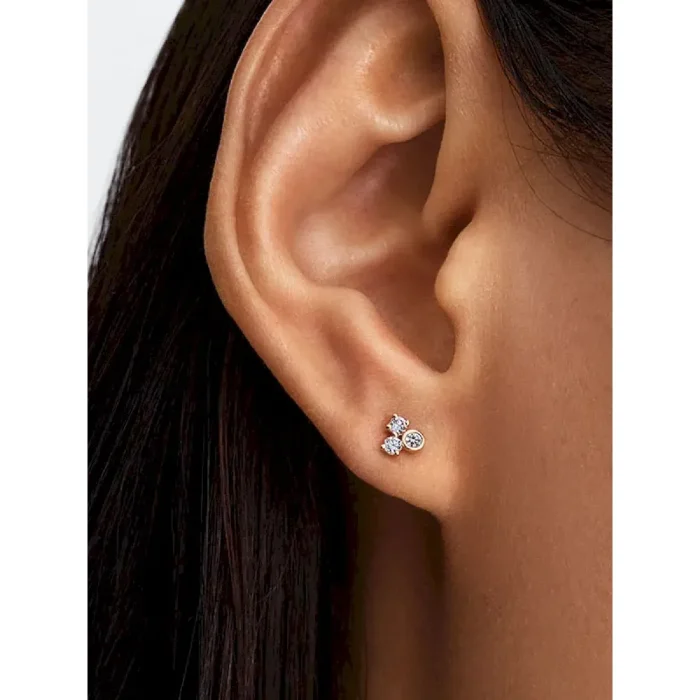 Pandora Era Lab-Grown Diamond Cluster Stud Earrings - Image 2