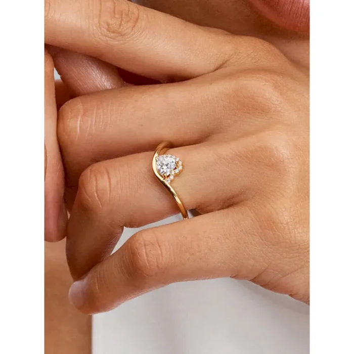 Wavy Heart Ring - Image 2