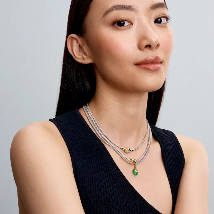 Snake Green Murano Glass Dangle Charm - Image 3