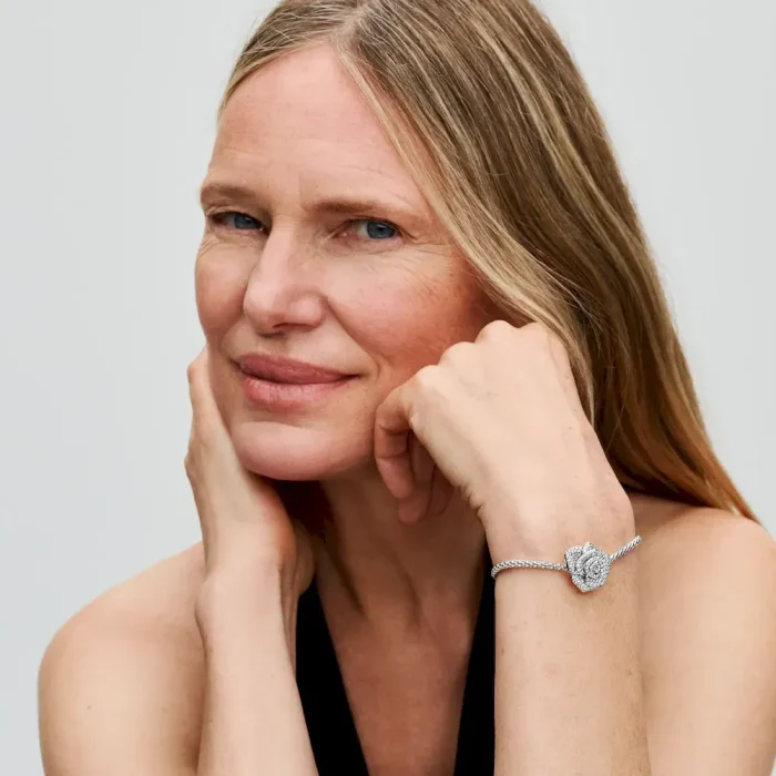 Sparkling Rose in Bloom Oversized Charm - Image 3