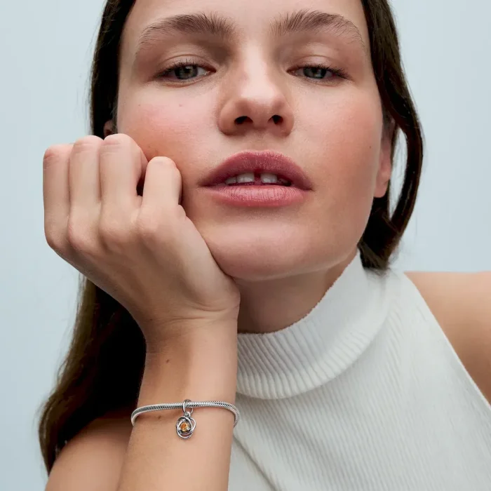 Honey Eternity Circle Dangle Charm - Image 3