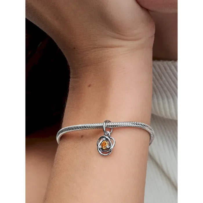 Honey Eternity Circle Dangle Charm - Image 2