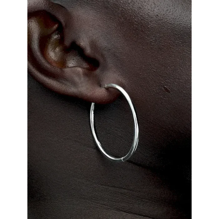 Pandora Moments 40 mm Charm Hoop Earrings - Image 2