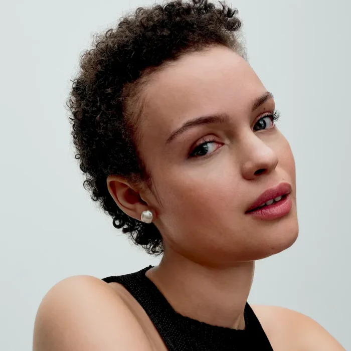 Baroque Treated Freshwater Cultured Pearl Stud Earrings - Image 3