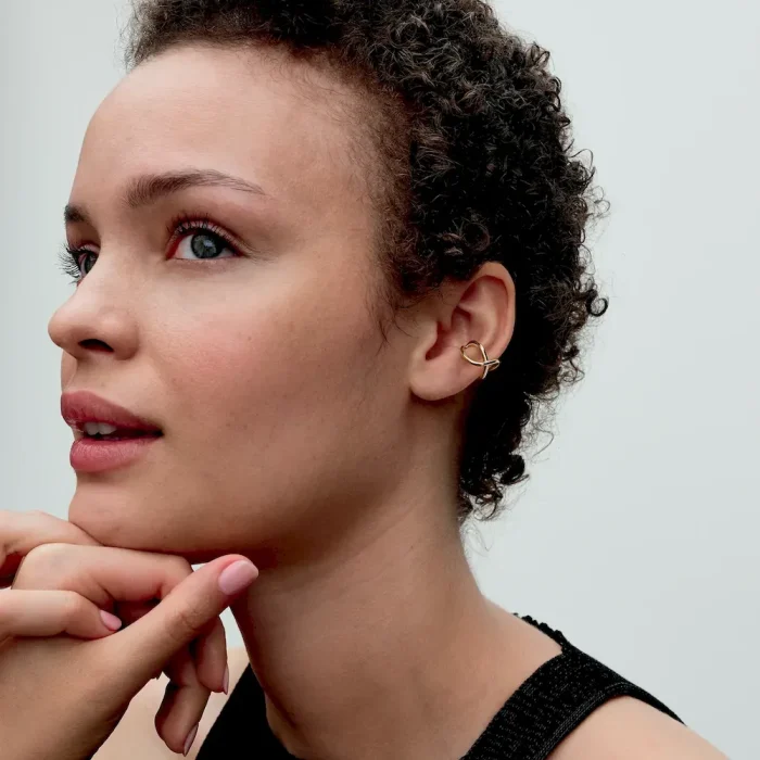 Organically Shaped Infinity Ear Cuff - Image 3