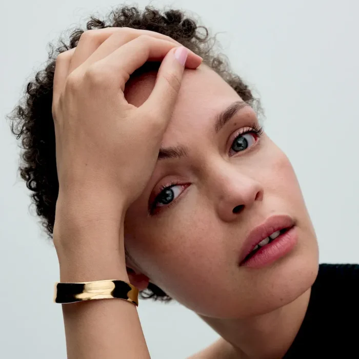 Organically Shaped Broad Open Bangle - Image 5