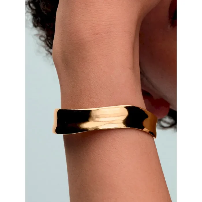 Organically Shaped Broad Open Bangle - Image 3