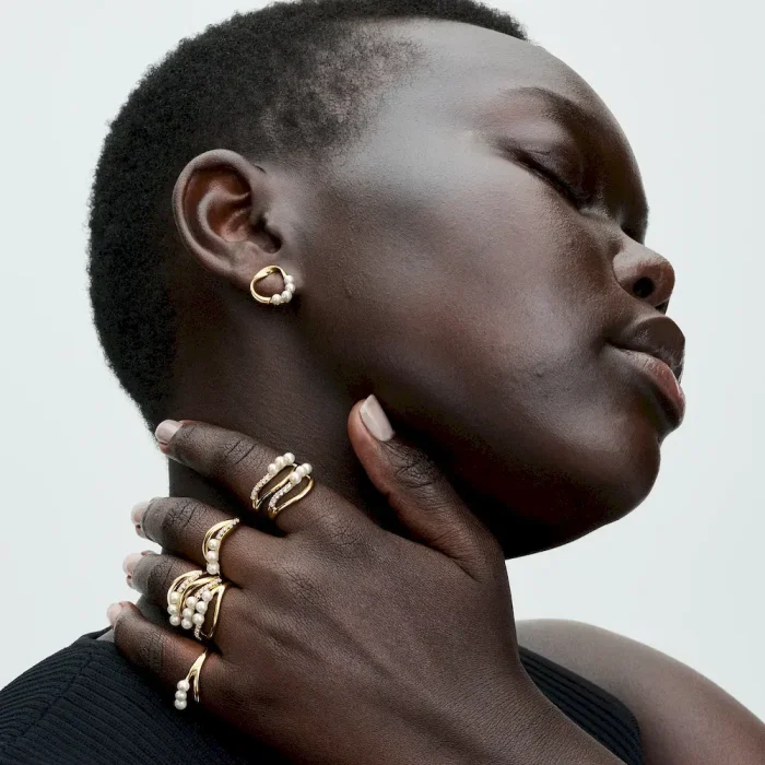 Simple Pearl jewelry set - Image 19