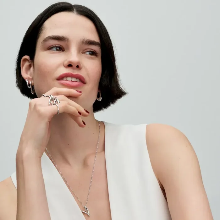 Organically Shaped Heart Pendant Necklace - Image 3