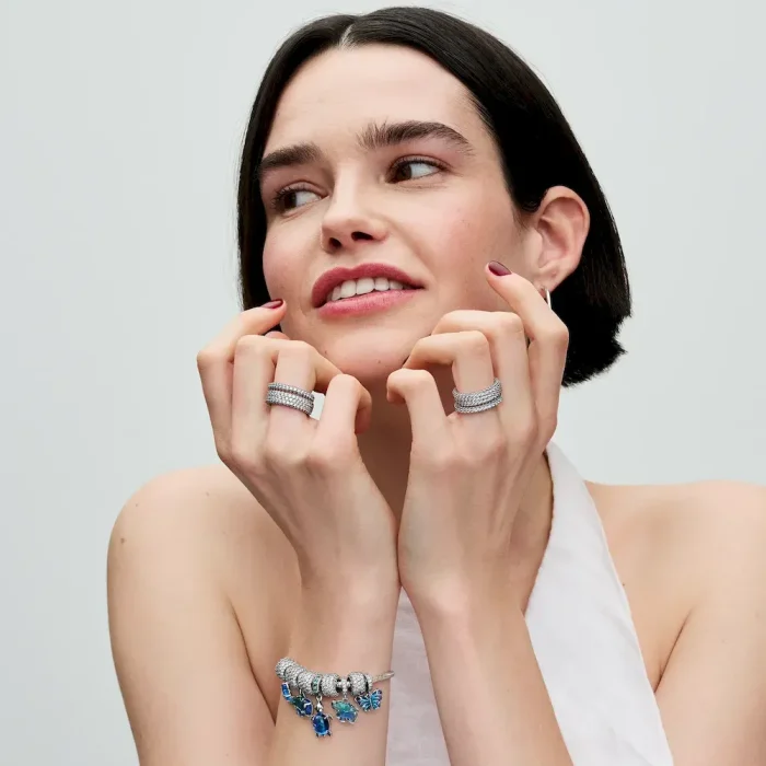 Blue Murano Glass Elephant Dangle Charm - Image 4