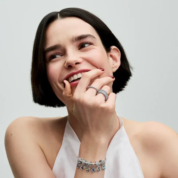 Blue Eternity Circle Dangle Charm - Image 4