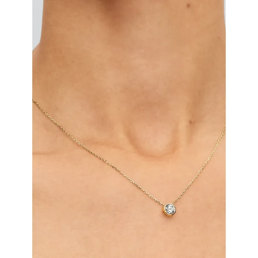 Pandora Era Bezel Lab-Grown Diamond Pendant Necklace