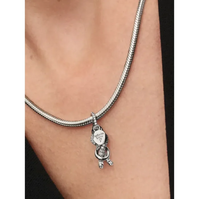 Pavé Infinity Knot Dangle Charm - Image 2