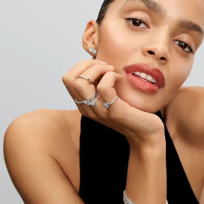 Engravable Heart Halo Ring - Image 4