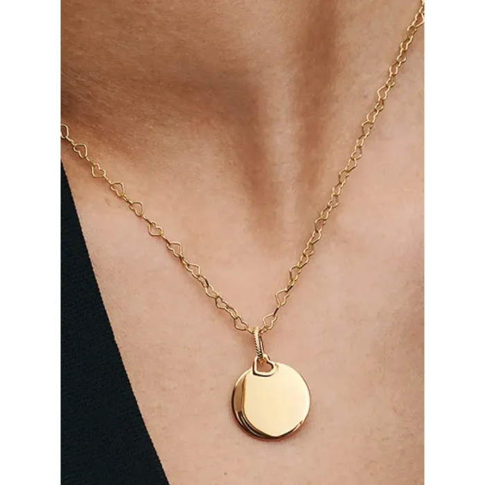 Engravable Round Tag Dangle Charm Bracelet Set - Image 11