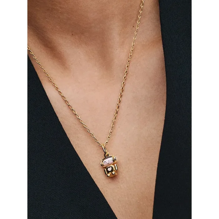 Engravable Oversized Heart Tag Pendant Necklace - Image 10