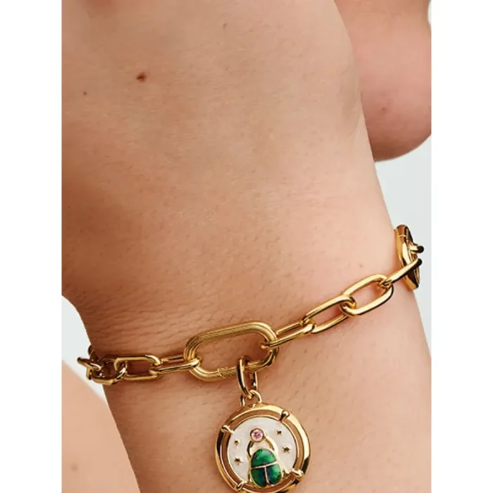 Scarab Beetle Medallion Charm - Image 2