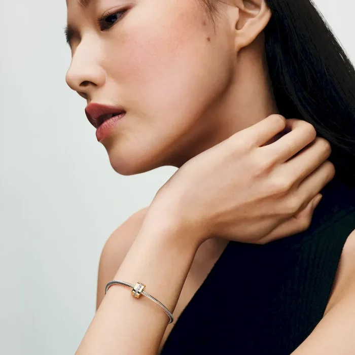 Clear Sparkling Row Clip Charm - Image 3