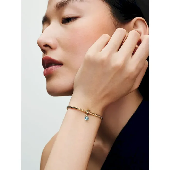 March Eternity Circle Dangle Charm Necklace Set - Image 6