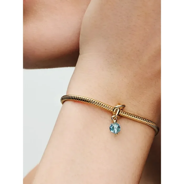 March Eternity Circle Dangle Charm Necklace Set - Image 4