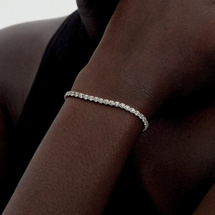 Pandora Era 14k White Gold Lab-grown Diamond Tennis Bracelet - Image 3